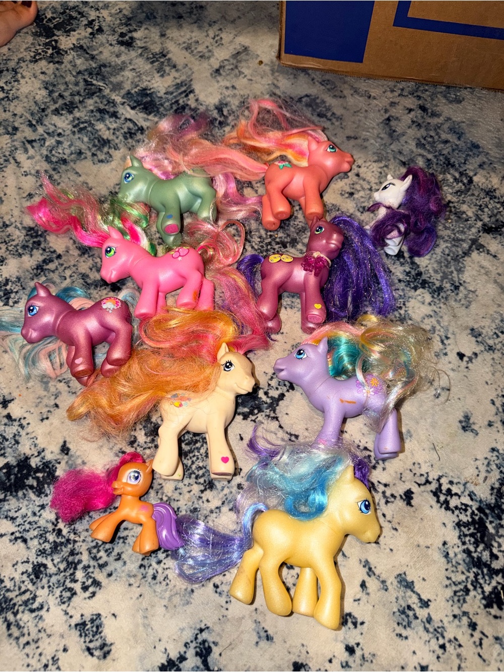 Vintage My Little Pony G3 Lot of 10 Hasbro Ponies 2000s Mixed Sizes